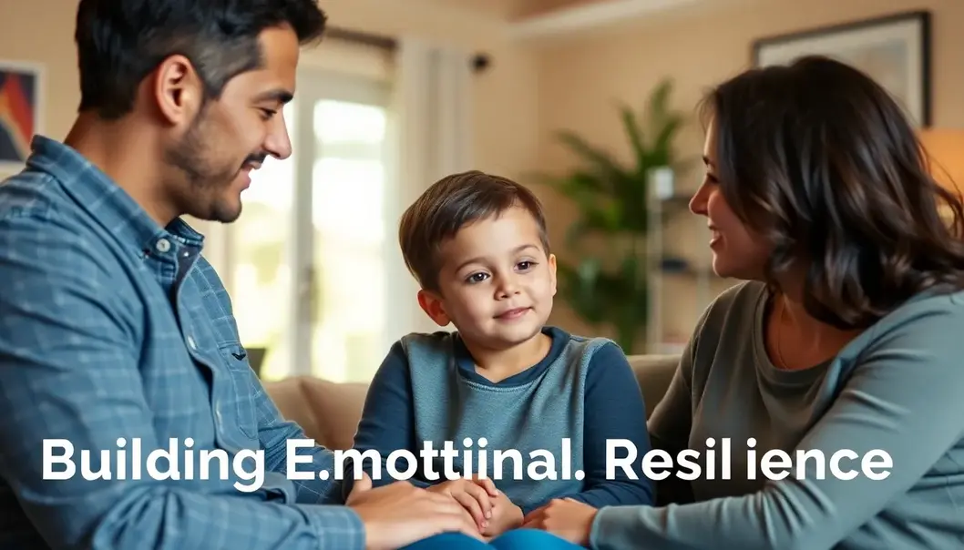 Parents demonstrating emotional resilience through attentive listening.